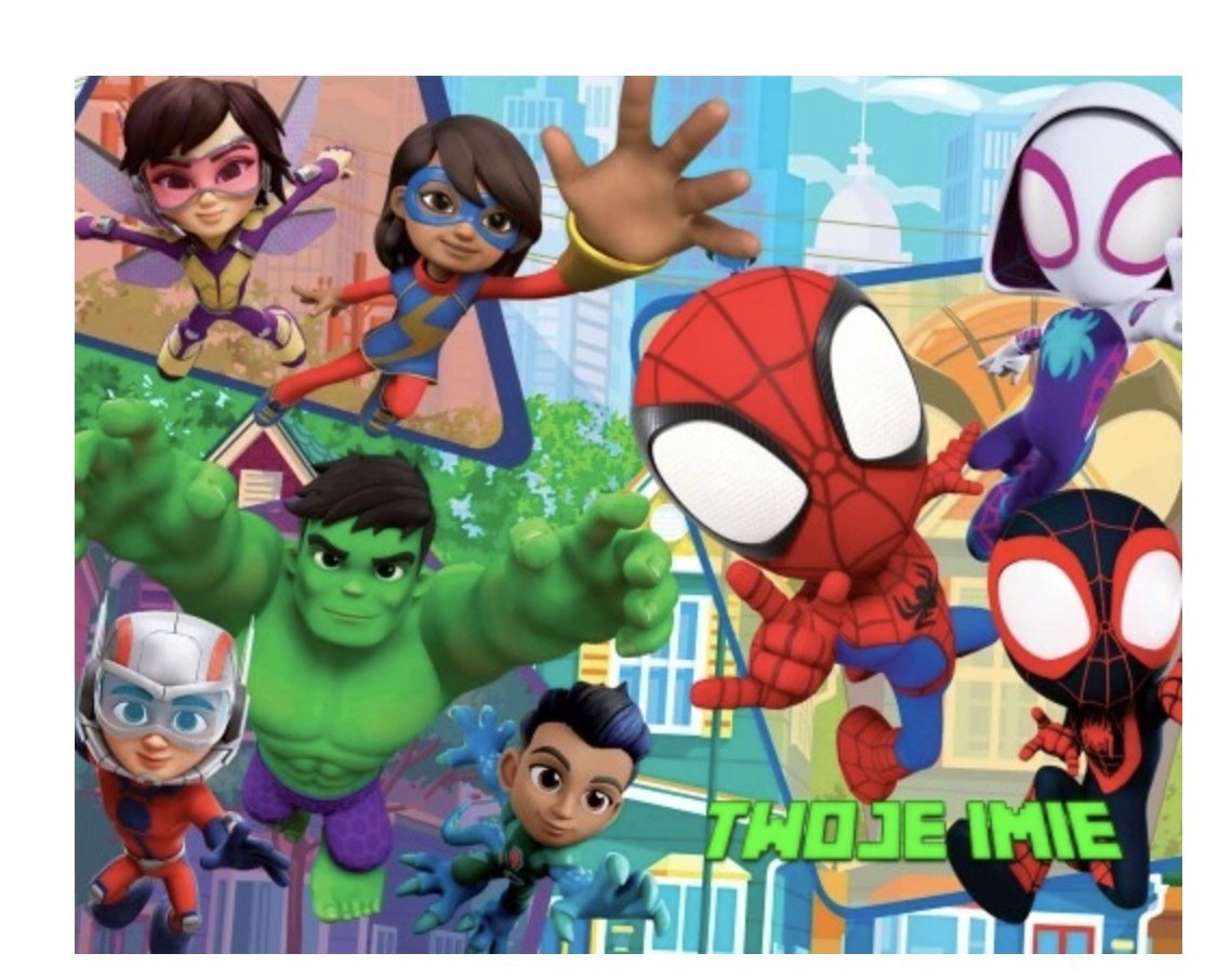 Puzzle SPIDEY SPIDERMAN A3 252 el z Nadrukiem + IMIĘ Pudełko #34