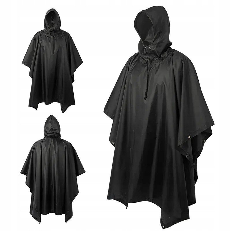 PELERYNA PRZECIWDESZCZOWA PŁASZCZ PONCHO VINYL Z KAPTUREM UNIWERSALNY