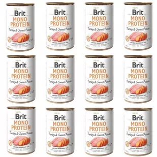 BRIT - Mono protein indyk/słodkie ziemniaki pies puszka ZESTAW 12 x 400g - Mokra karma dla psów - miniaturka - grafika 1