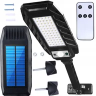 Lampy ogrodowe - Lampa Solarna Uliczna Z Czujnikiem Zmierzchu Ruchu + Pilot Xw-D200 - miniaturka - grafika 1