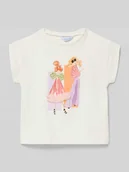 Koszulki dla dziewczynek - T-shirt z nadrukowanym motywem - miniaturka - grafika 1