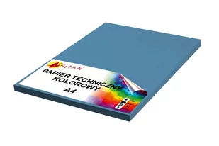 Papier techniczny A4 180g niebieski pruski 50 arkuszy - Szkolne artykuły papiernicze - miniaturka - grafika 1