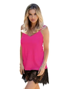 HALKA CHANELLE (kolor fiolet, rozmiar XL) - Piżamy damskie - miniaturka - grafika 10