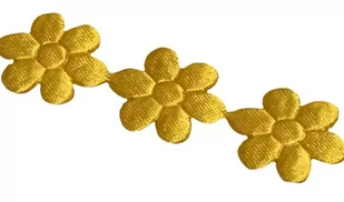 Aplikacja Na Taśmie Kwiatki (1Mb) Żółte - Pasmanteria - miniaturka - grafika 1