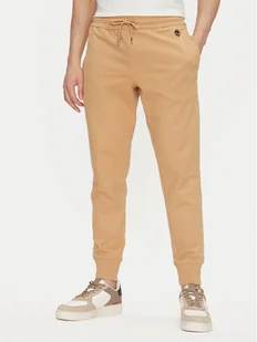 Timberland Spodnie dresowe TB0A5V5Q Beżowy Regular Fit - Spodnie sportowe męskie - miniaturka - grafika 1