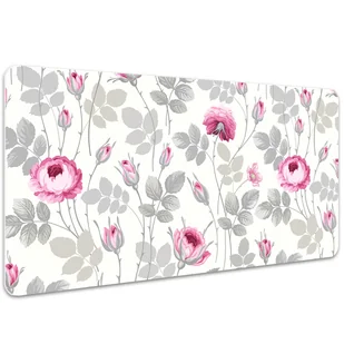 Duża mata na biurko Kwitnące róże 100x50 cm - Podkładki na biurko - miniaturka - grafika 1