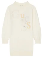 Sukienki i spódniczki dla dziewczynek - Guess Sukienka dzianinowa J5BK20 Z2NQ2 Beżowy Regular Fit - miniaturka - grafika 1