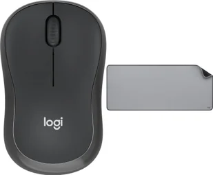 Logitech M240 Silent czarna 910-007119 + Studio Series - MID GREY 956-000052 - Myszki - miniaturka - grafika 1