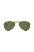 Okulary dla dzieci - Ray-Ban okulary przeciwsłoneczne dziecięce Junior Aviator kolor zielony 0RJ9506S-Polarized - miniaturka - grafika 1