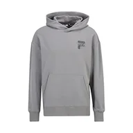 Bluzy męskie - FILA Męska bluza z kapturem Baar Oversized, Night Owl, XS - miniaturka - grafika 1