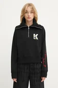 Bluzy damskie - Karl Lagerfeld bluza KL X DISNEY damska kolor czarny z nadrukiem A3W20063 - miniaturka - grafika 1