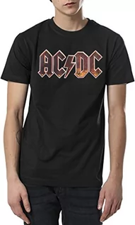Koszulki męskie - DC MERCHCODE AC męski T-shirt Voltage Tee, Merchandise Band Shirt dla mężczyzn z nadrukiem ACDC, rozmiary XS - 5XL czarny czarny L MT451 - grafika 1