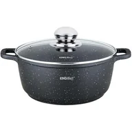 Garnki - Kinghoff Lumarko Kinghoff garnek marmurowy 24cm kh-1595 4,5l! KH-1595 Kinghoff - miniaturka - grafika 1