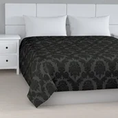 Narzuty - Dekoria Narzuta pikowana w pasy czarny szer.260 × dł.210 cm Damasco 500-613-32 - miniaturka - grafika 1