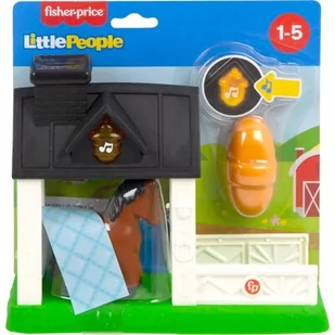 Fisher Price Zabawka Little People Stajnia HCC64 HCC64 - Zabawki interaktywne dla dzieci - miniaturka - grafika 1