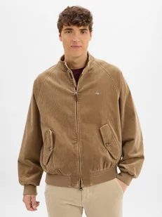 Gant Bluza męska Mężczyźni Sztruks brązowy jednolity, M - Bluzy męskie - miniaturka - grafika 1