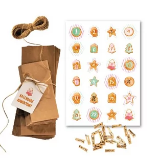 Kalendarz adwentowy - pierniczki - cały zestaw - Ozdoby bożonarodzeniowe Kalendarz adwentowy - pierniczki - cały zestaw - Ozdoby bożonarodzeniowe - miniaturka - grafika 1