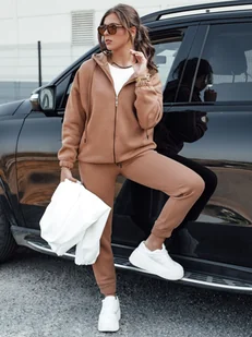 Komplet dresowy damski AMILIA PREMIUM mokka Dstreet AY1105 - Dresy damskie - miniaturka - grafika 1