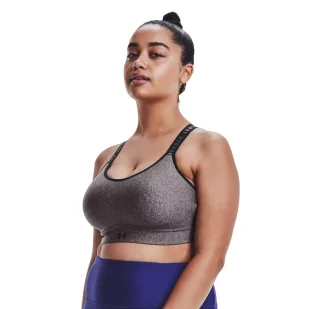Biustonosz sportowy Under Armour Infinity Mid Heather Cover - Bielizna sportowa damska - miniaturka - grafika 4