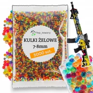 Zabawki militarne - KULKI ŻELOWE 5000 szt. 7-8mm DO KARABINU PISTOLETU KOLOROWE HYDROŻELOWE - miniaturka - grafika 1
