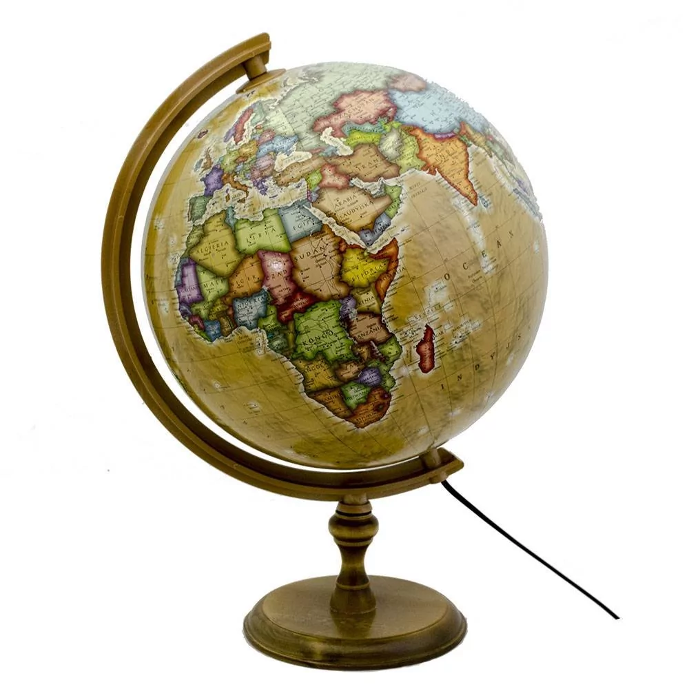 Globus polityczny retro, podświetlany 32cm Zachem Zachem