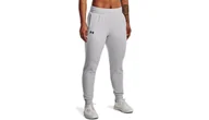 Dresy damskie - Spodnie dresowe damskie UA Essential Fleece Joggers Under Armour 1373054-014 Szary - miniaturka - grafika 1