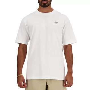 Koszulki sportowe męskie - Koszulka New Balance MT41509WT - biała - grafika 1