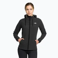 Odzież trekkingowa damska - Bluza polarowa damska The North Face Homesafe Fleece Hoodie czarna NF0A55HNTH61 - miniaturka - grafika 1