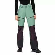 Spodnie narciarskie - Damskie spodnie skiturowe Jack Wolfskin ALPSPITZE 3L PANTS W granite green - 36 - miniaturka - grafika 1