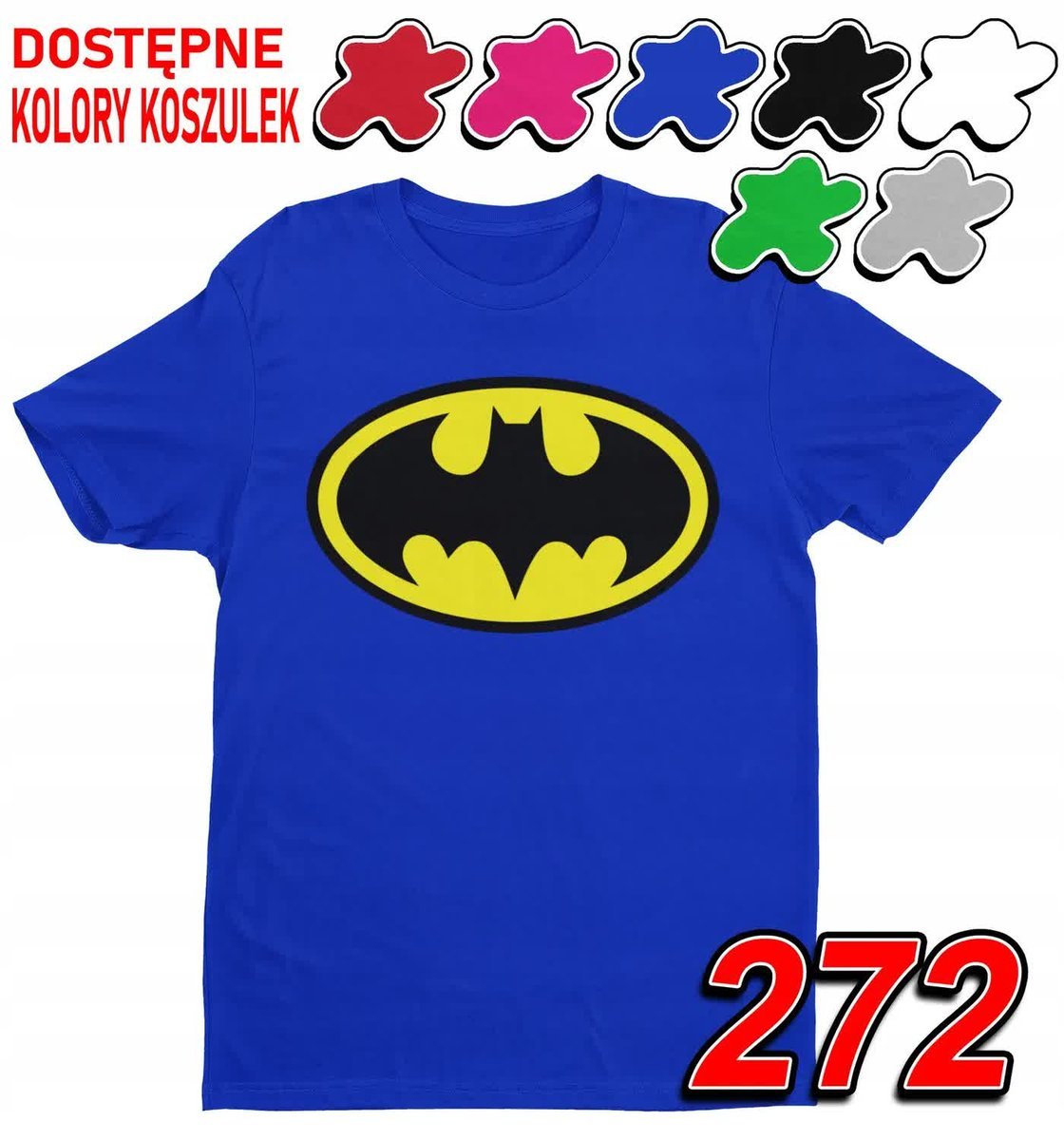 Dziecięca Koszulka T-Shirt Z Nadrukiem Avengers Batman Dc -M 134-140