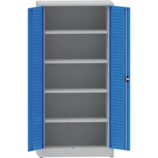 KOVONA Metalowa szafa warsztatowa, 1950x950x500 mm, 4 półki, 50 kg S45650.2.B5.2.4K - Pozostałe wyposażenie warsztatu - miniaturka - grafika 1