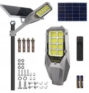 Lampy ogrodowe - LATARNIA OGRODOWA SOLARNA NA SŁUP MOCNA 2000W LAMPA uliczna AKUMULATOR 40Ah - miniaturka - grafika 1