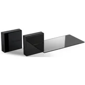 Maskownice do kabli - Meliconi Zestaw maskownic do kabli Ghost Cubes Shelf z półką Czarny - miniaturka - grafika 1