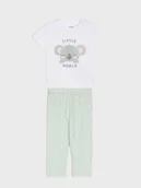 Piżamy dla dziewczynek - Sinsay - Piżama dwuczęściowa - biały - miniaturka - grafika 1