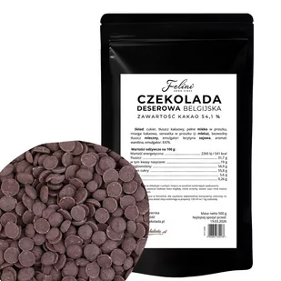Felini czekolada deserowa belgiska 54,9% 500g - Czekolada - miniaturka - grafika 1