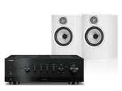 Zestawy stereo - Yamaha R-N1000A (czarny) + 606 S3 (biały) - miniaturka - grafika 1