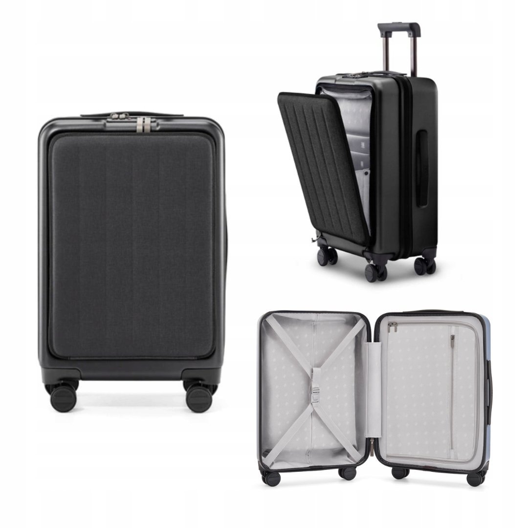 Walizka kabinowa NINETYGO Seine 55,9cm czarna zamek TSA