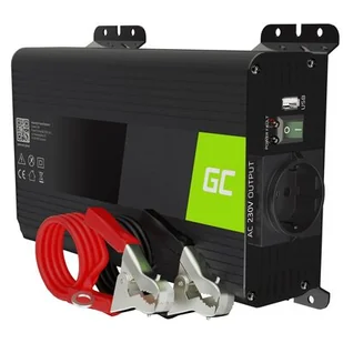 Green Cell Przetwornica napięcia Inwerter Green Cell PRO 12V na 230V 300W/600W Czysta sinusoida - Przetwornice samochodowe - miniaturka - grafika 1