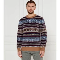 Swetry męskie - Tommy Hilfiger Wełniany sweter Regular Fit - miniaturka - grafika 1