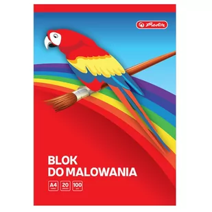 Blok rysunkowy szkolny, A4, 20kartek 100g/m2 HERLITZ - Podobrazia, bloki, papiery - miniaturka - grafika 1