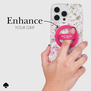 Kate Spade New York Magnetic Loop Grip - Uchwyt MagSafe na palec (Pom Pom Pink) - Pozostałe akcesoria do telefonów - miniaturka - grafika 5