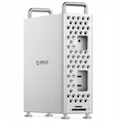 Obudowy komputerowe - Obudowa Orico Obudowa do MacMini M4 z obudową na dysk M2, NVMe, USB-A, czytnik kart MS10-5P-SV-EP - miniaturka - grafika 1