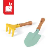 Zabawki i gry sportowe - Janod Zestaw ogrodnika (zabawki do piaskownicy, grabki, łopatka) - mały ogrodnik dla dzieci, 3 - miniaturka - grafika 1