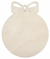 Bombki - Bombki zawieszka kokarda BOMBKA sklejka pełna 10cm - miniaturka - grafika 1