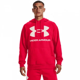 Męska bluza dresowa  nierozpinana z kapturem UNDER ARMOUR UA Rival Fleece Big Logo HD - Bluzy sportowe męskie - miniaturka - grafika 1
