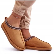 Kapcie damskie - Kapcie Damskie Ocieplane Papcie Szare Wygodne Lekkie Ciepłe Domowe Camelowe 36 - miniaturka - grafika 1