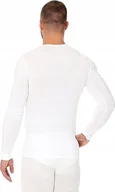 Koszulki sportowe męskie - Brubeck LS01120A Koszulka męska z długim rękawem biały COMFORT COTTON S - miniaturka - grafika 1