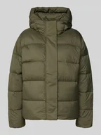 Kurtki damskie - Kurtka puchowa o kroju slim fit z aplikacją z logo - miniaturka - grafika 1