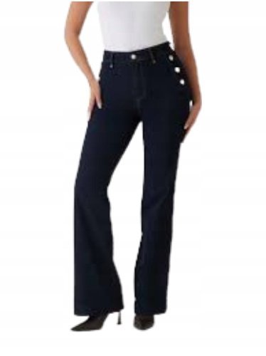 GUESS JEANSY DMSKIE Z GUZIKAMI PROSTE GŁADKIE W25 L34 2CC