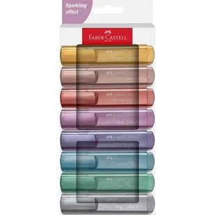Faber-Castell Textliner 46 Metallic marker 8 szt. Metaliczny, Wielobarwny - Markery do tablic - miniaturka - grafika 1